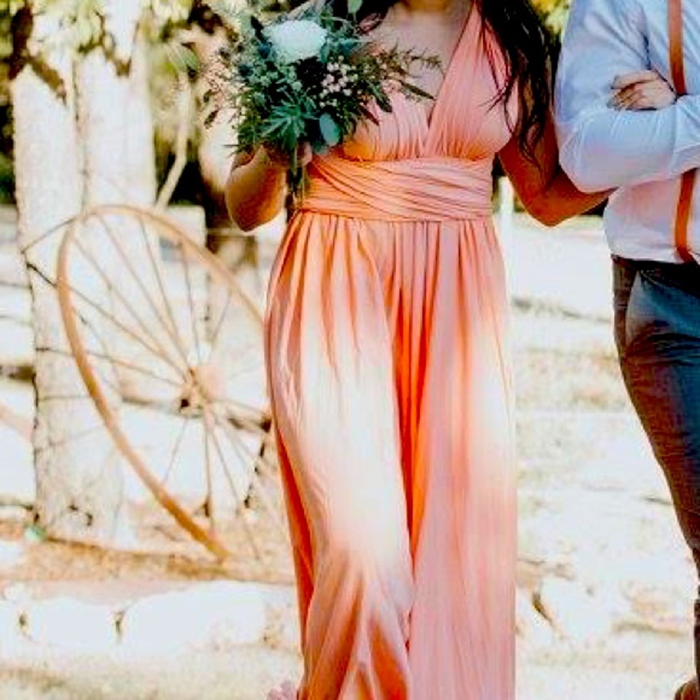 Coral Long Formal Dress